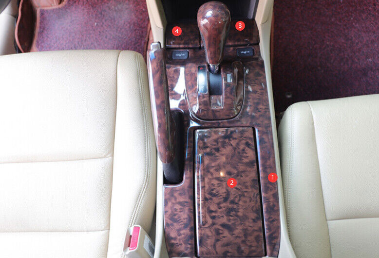 Wood Grain Console Gear Shift Panel Cover For 2008-2013 for Honda Accord Crosstour