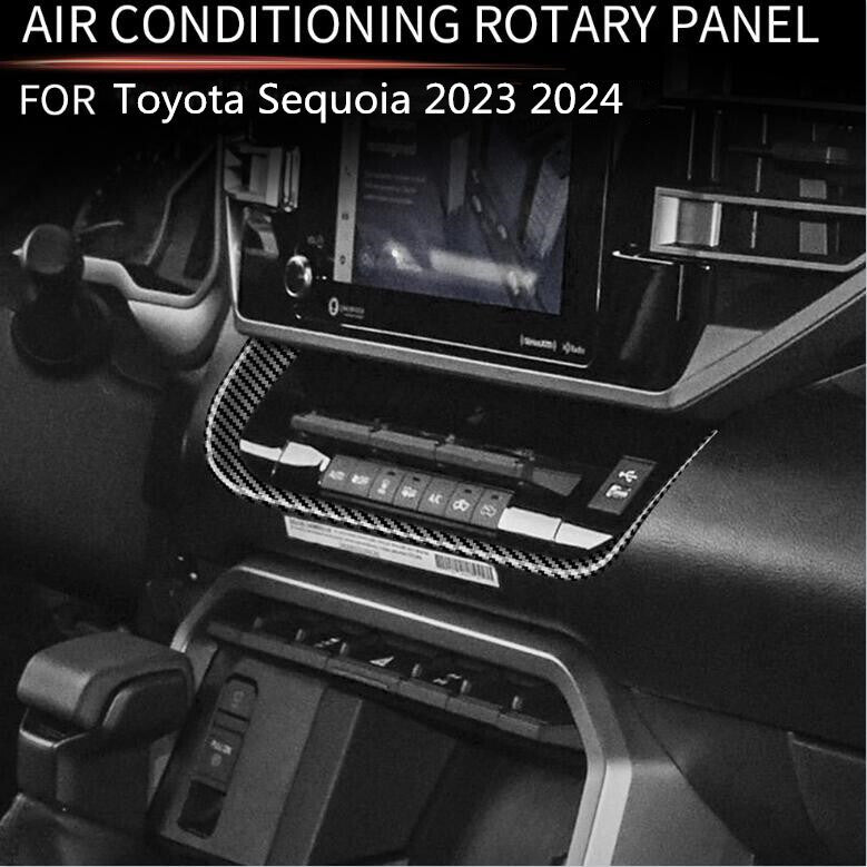 1-p carbon fiber center console dashboard trim for Toyota Sequoia 2023/2024