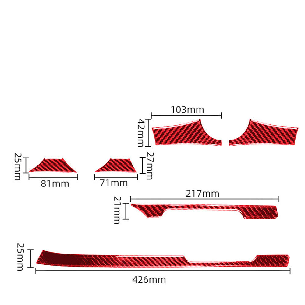Carbon Fiber Interior Automatic Gear Shiift Cover Trim for Honda for Civic 2003-2005 v