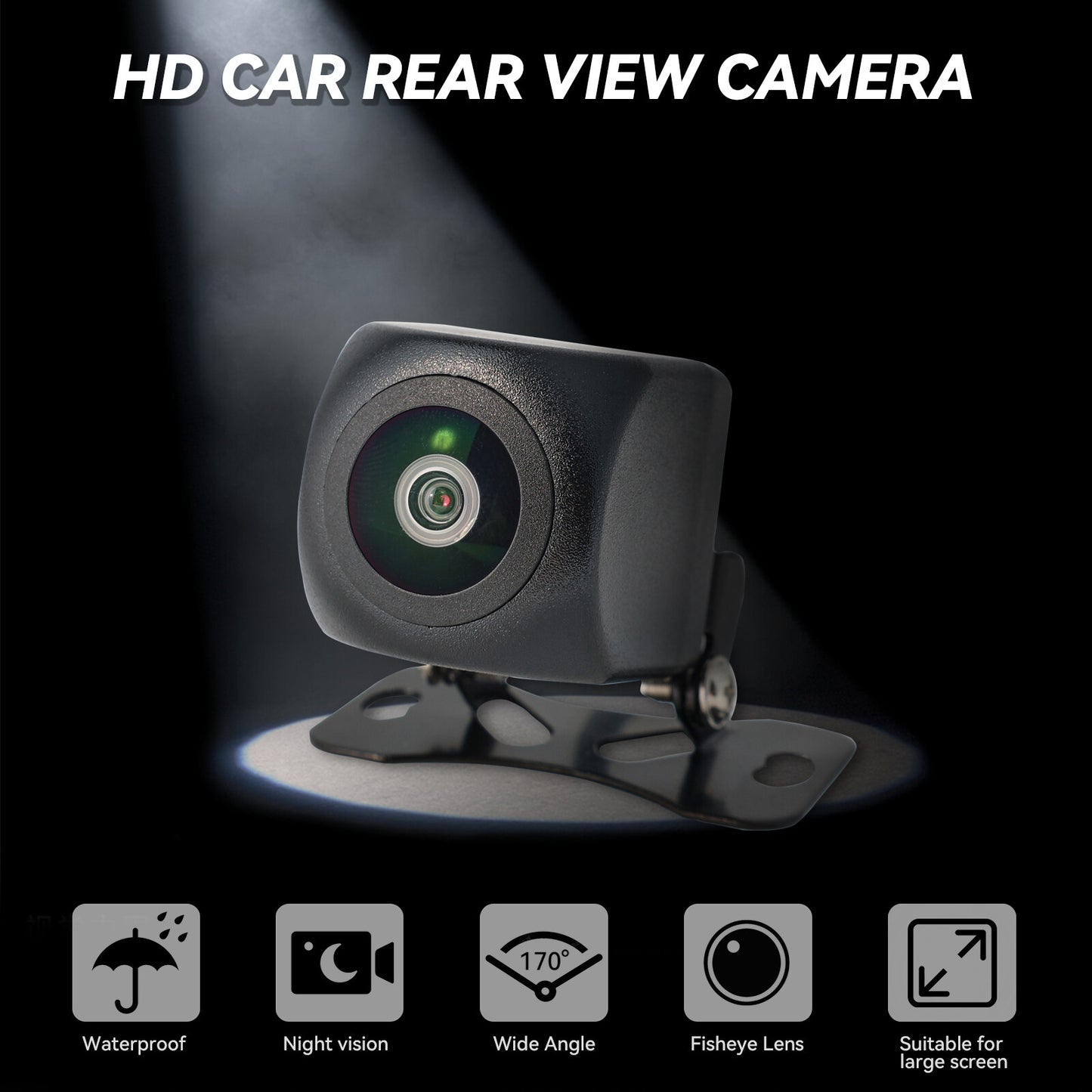 170¡ã HD 720P Car AHD Rear View Camera Fish Eye Night Vision Waterproof Metal