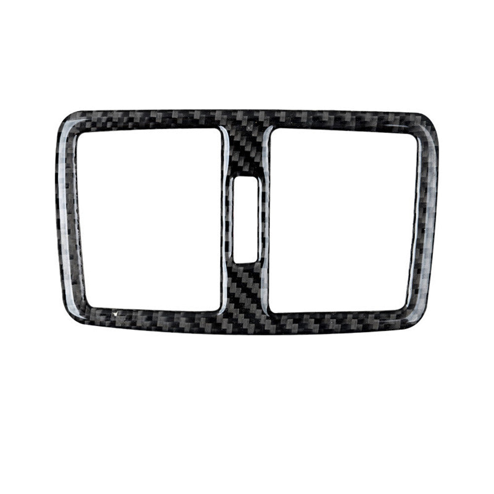 Carbon Fiber CD/DVD Button Frame Cover for Subaru Legacy Outback 2010-2014 v