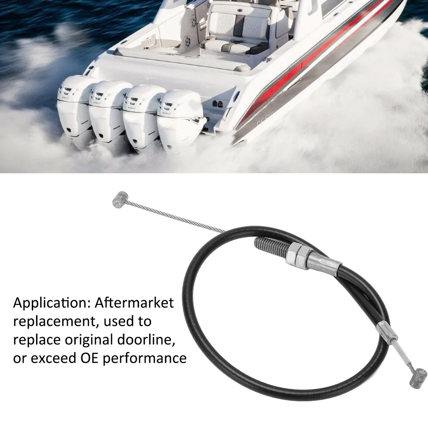 Throttle Cable 6L22630100 Corrosion Resistant For Boat Replacement For