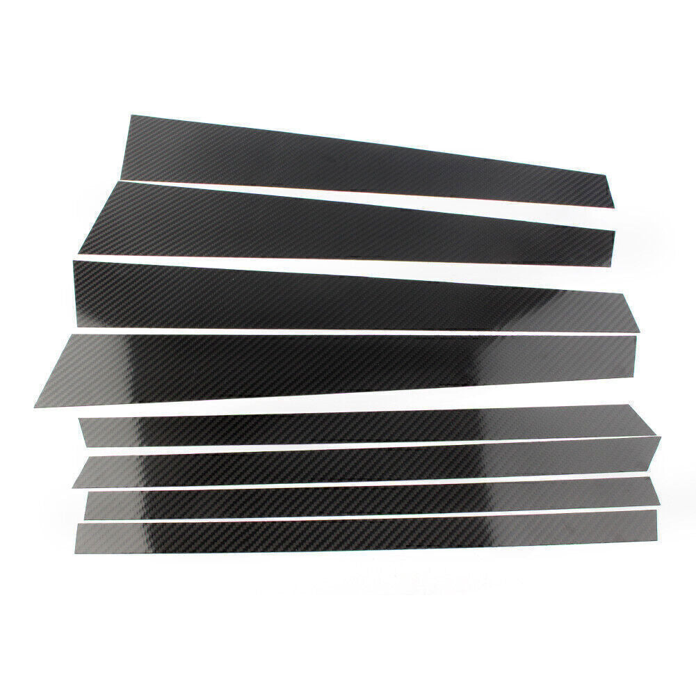 for BMW X5 2014-2018 Carbon fiber Pillar Posts Door Window Molding Strip Trim 8P