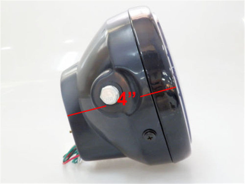 Motorcycle Black 7Headlight LED Turn Signal Light for Harley Chopper Cafe Racer Q