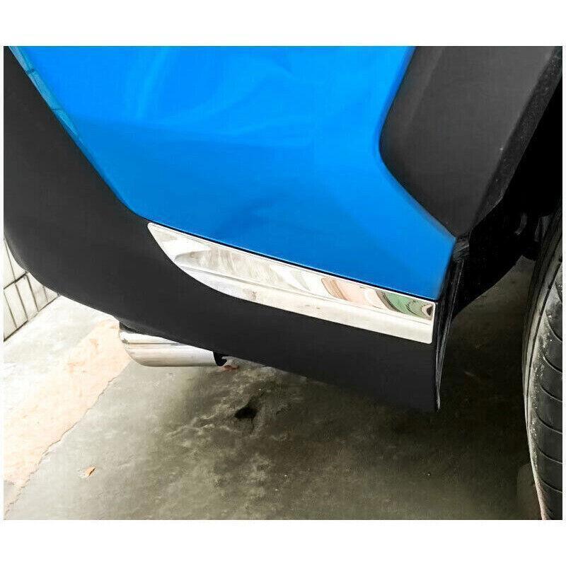 for Toyota RAV4 19-2023 Chrome Rear Bumper Lip Spoiler Protector Sill Trim 2PCS