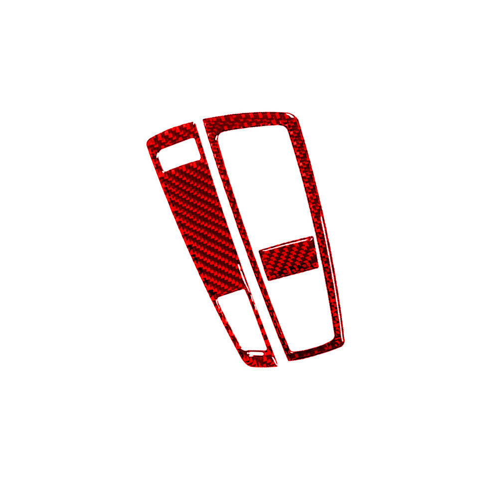 Red Carbon Fiber Central Climate Console Cover Trim for Subaru Forester 2009-13 v