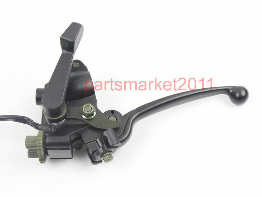 Dual Brake Thumb Throttle Cables Switch Lever Assy For 50CC 125CC ATV Quad 7/8