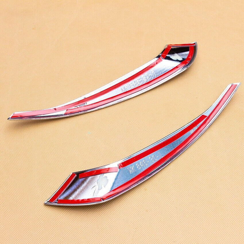 2PCS Chrome Rear Fog Light Eyelid Molding Strip Trims for Mazda CX-5 CX5 2022-24