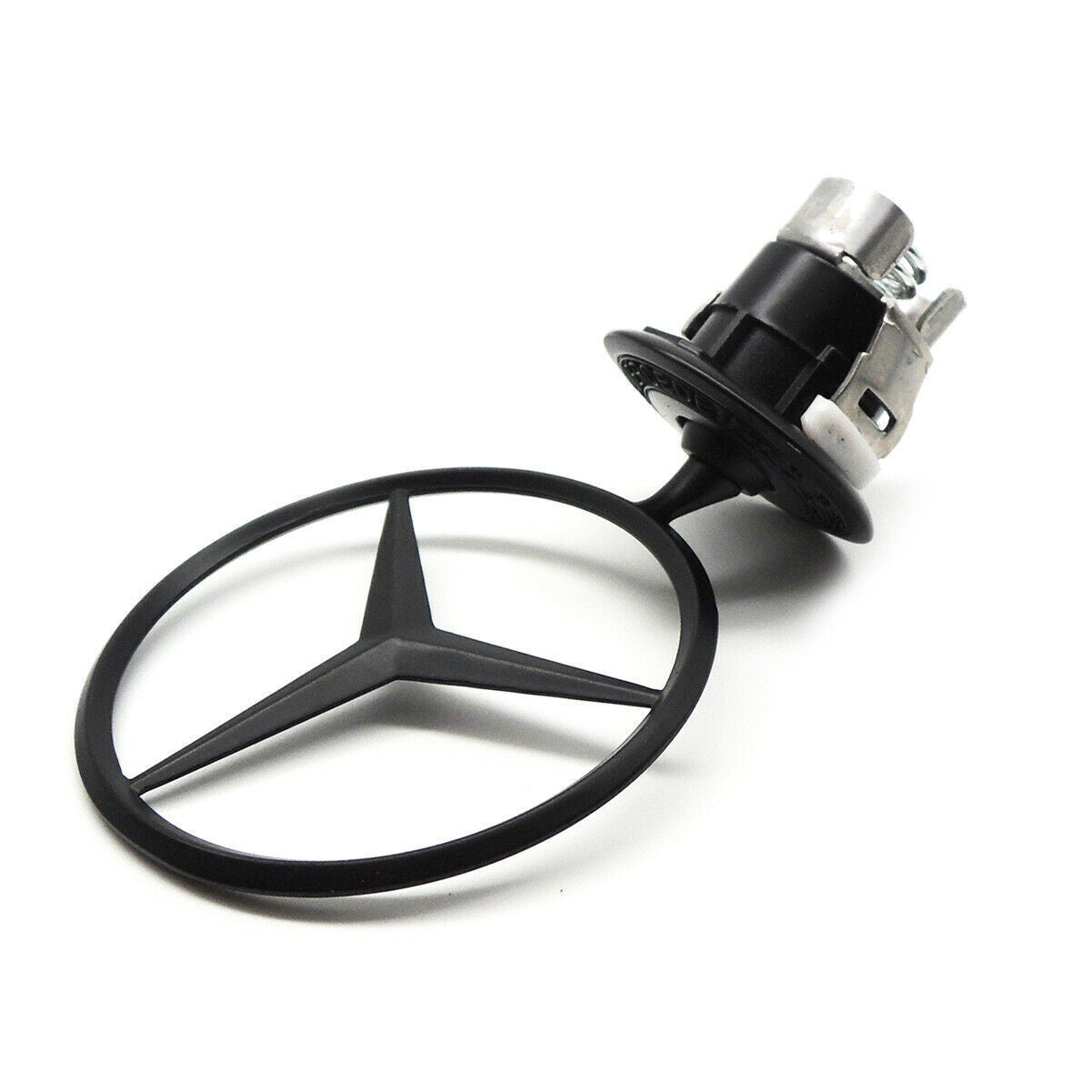 Suitable for Mercedes-Benz front hood trim star mounting badge CES C300 AMG Black