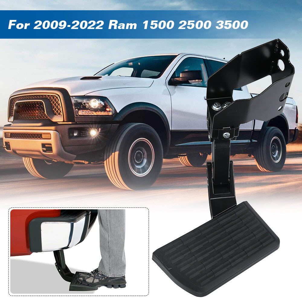Rear Retractable Bed Step For 2010-2018 for Ram 2500 3500 09-18 for Ram 1500 75306-01A