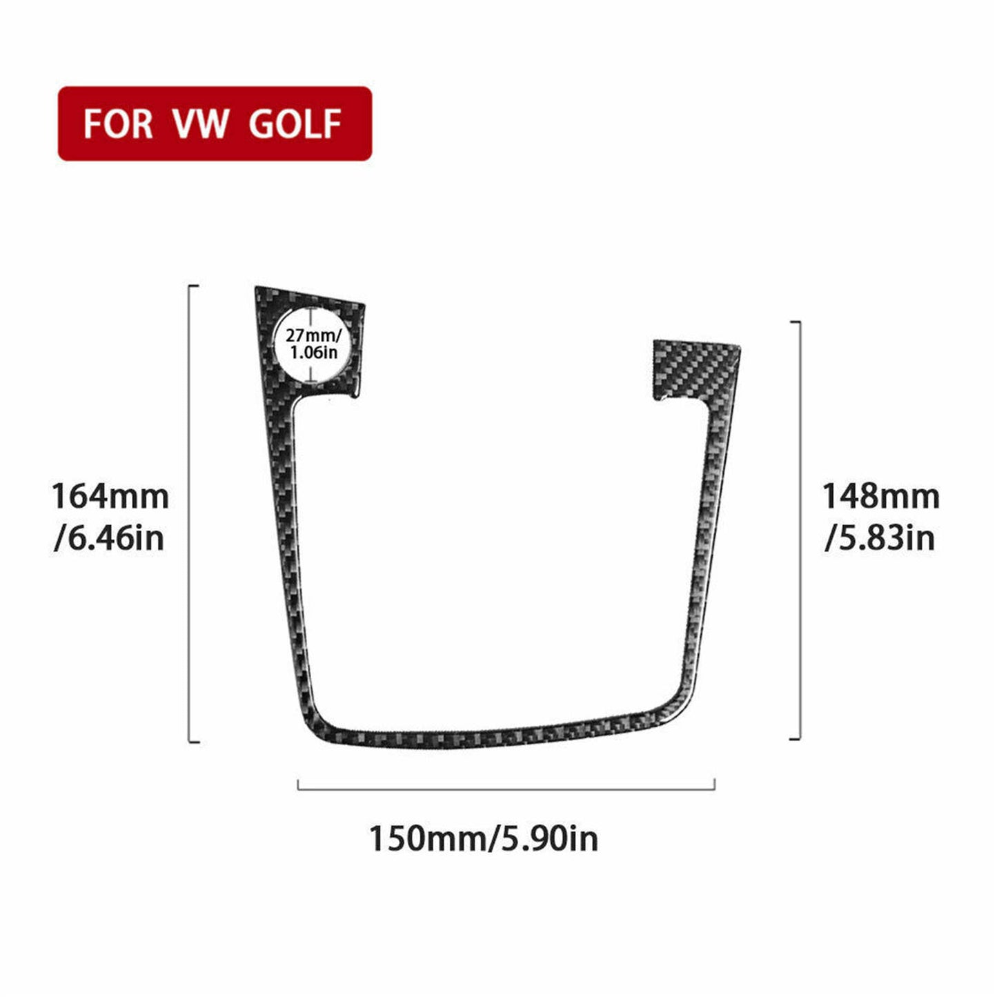 15X Full Interior Dashboard Cover Decoration Trim for VW for Golf 7 GTI MK7 2014-19