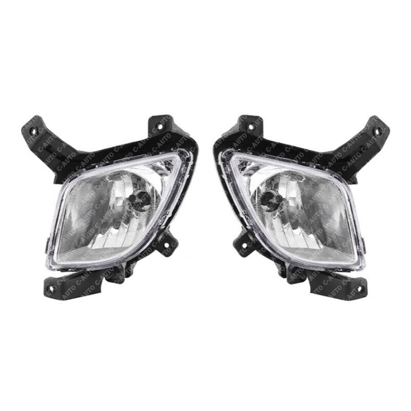 1Pair Front Clear bumper fog lights for Hyundai for Tucson ix / ix35 2010-2013 v