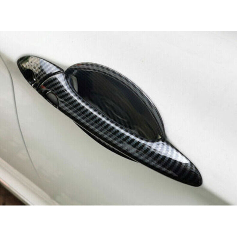 for Hyundai Sonata 2011-2014 Carbon Fiber Door Handle Cover+Cup Bowl Combo Trims