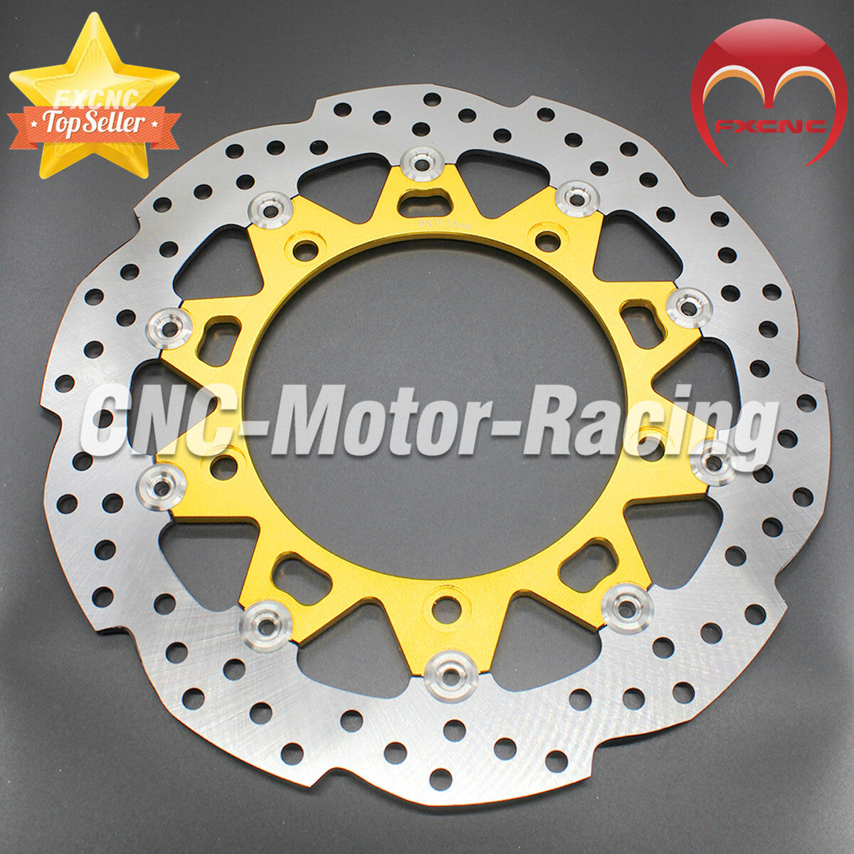 Motorcycle kit with floating front and rear brake disc rotors for Honda CB190R 300mm 144mm