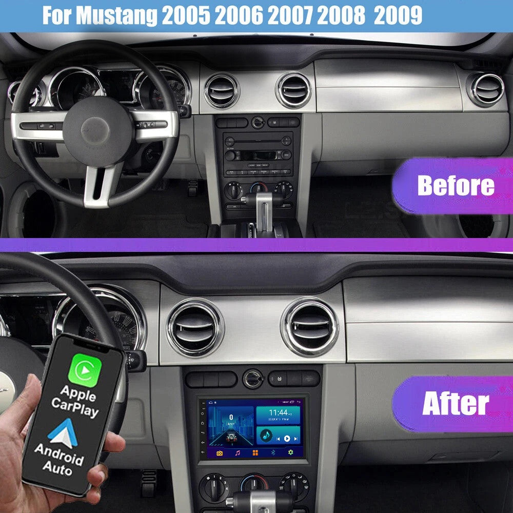 Android Auto Carplay Car Stereo Radio GPS Navi Screen for Ford for Mustang 2005-2009