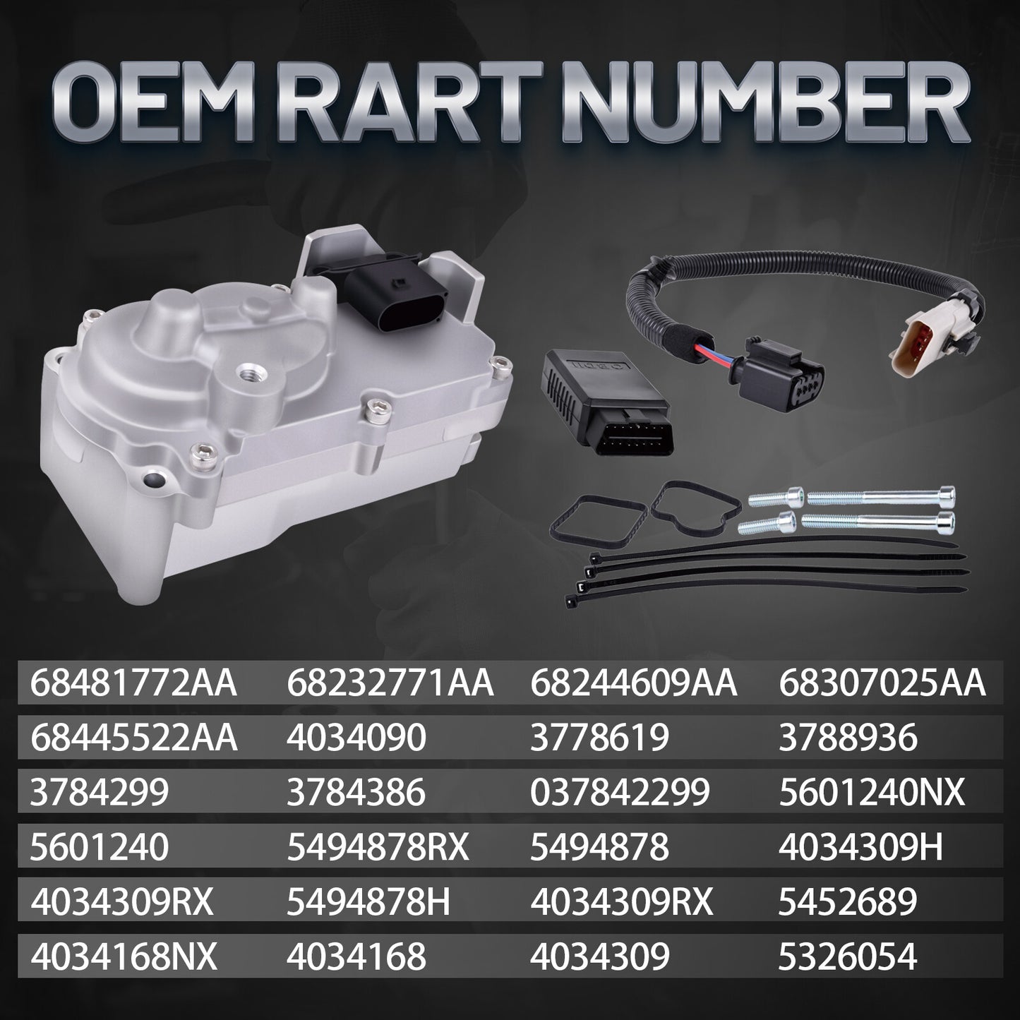 68445522AA Turbo Actuator For 13-18 for Ram 2500 3500 4500 5500 6.7L Diesel