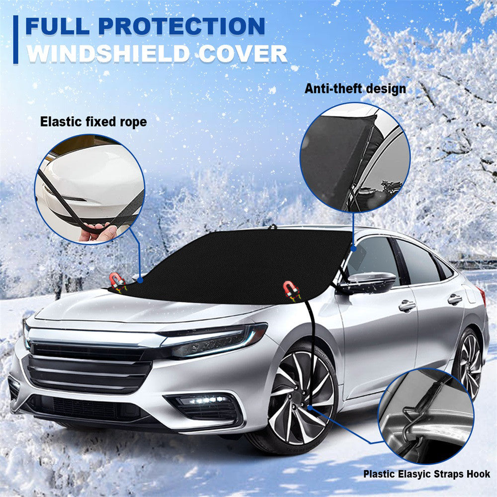 Magnetic windshield sunshade for Ranger trucks - Snow, frost, and UV protection n