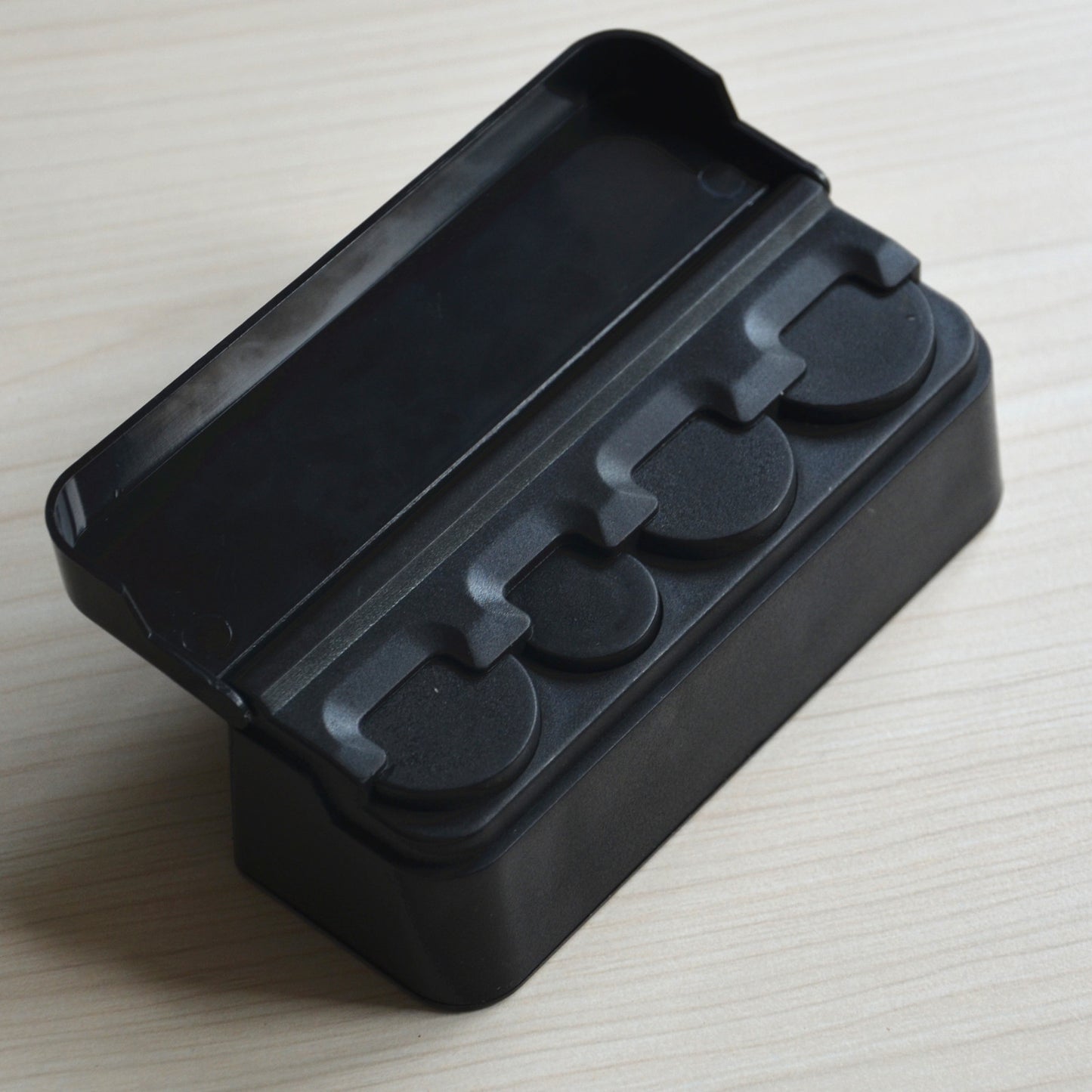 1x Car Coin Storage Box Piggy bank Organizer Change Holder Dash Container Black
