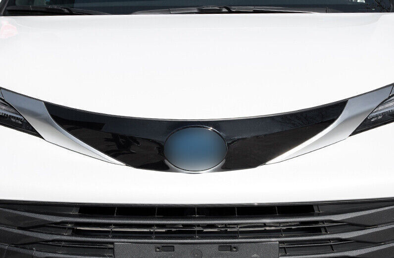 1PC Black Front Engine Hood Grille Strip Molding Trim for Toyota for Sienna 21-2024