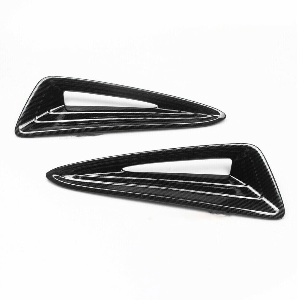 for Toyota C-HR CHR 2016-2019 2x Carbon Fiber Front Bumper Fog Light Cover Trim