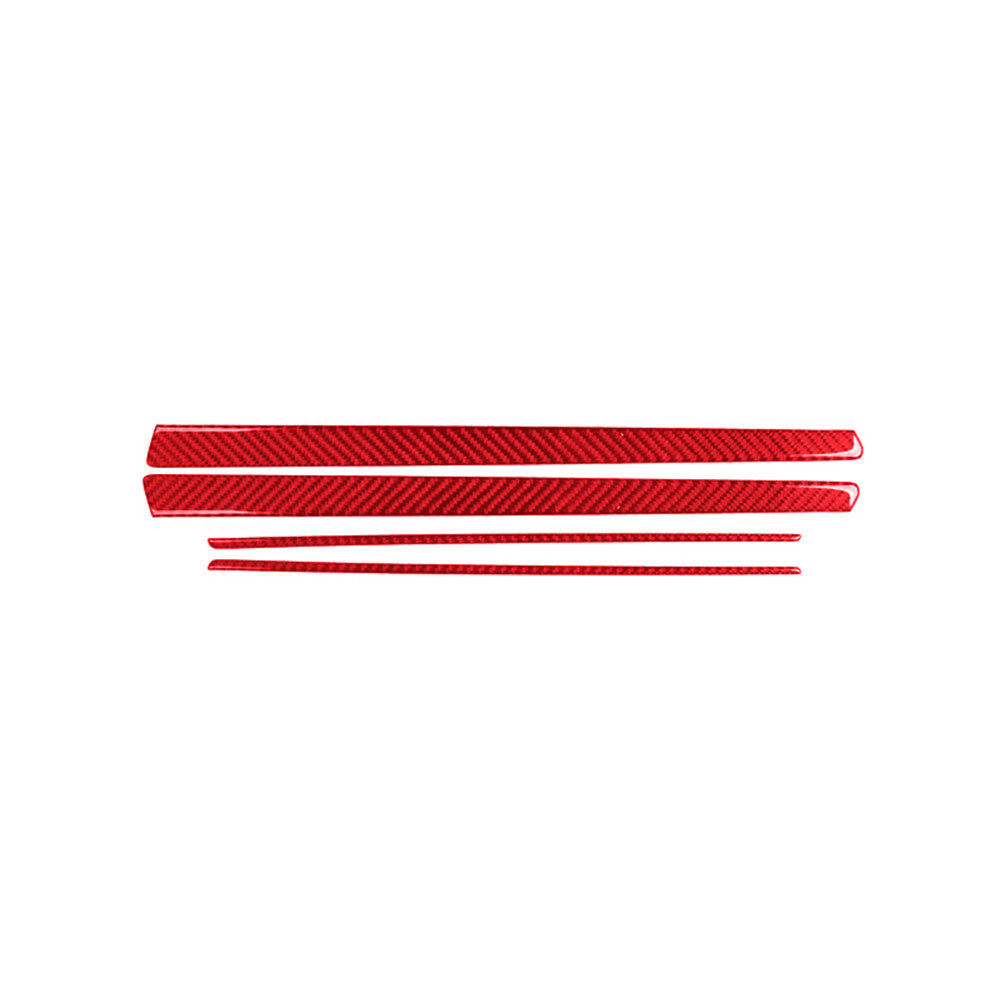 Red Carbon Fiber Center Display Decorative Cover Trim for Camry 2007-2011 v