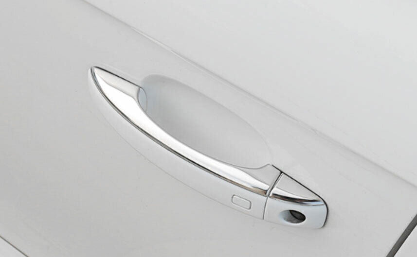 8P for Audi A4 A5 2009-2016 Silver Steel Outside Door Handle Molding Cover Trim