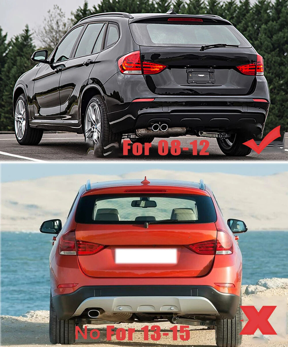 Rear Bumper Reflector Brake Light Parking Lamp for BMW X1 E84 2008-2012 Red 2pc