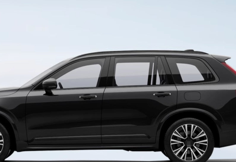 for Volvo XC90 2016-2024 Black Titanium Windows Strip Sill Molding Cover Trims
