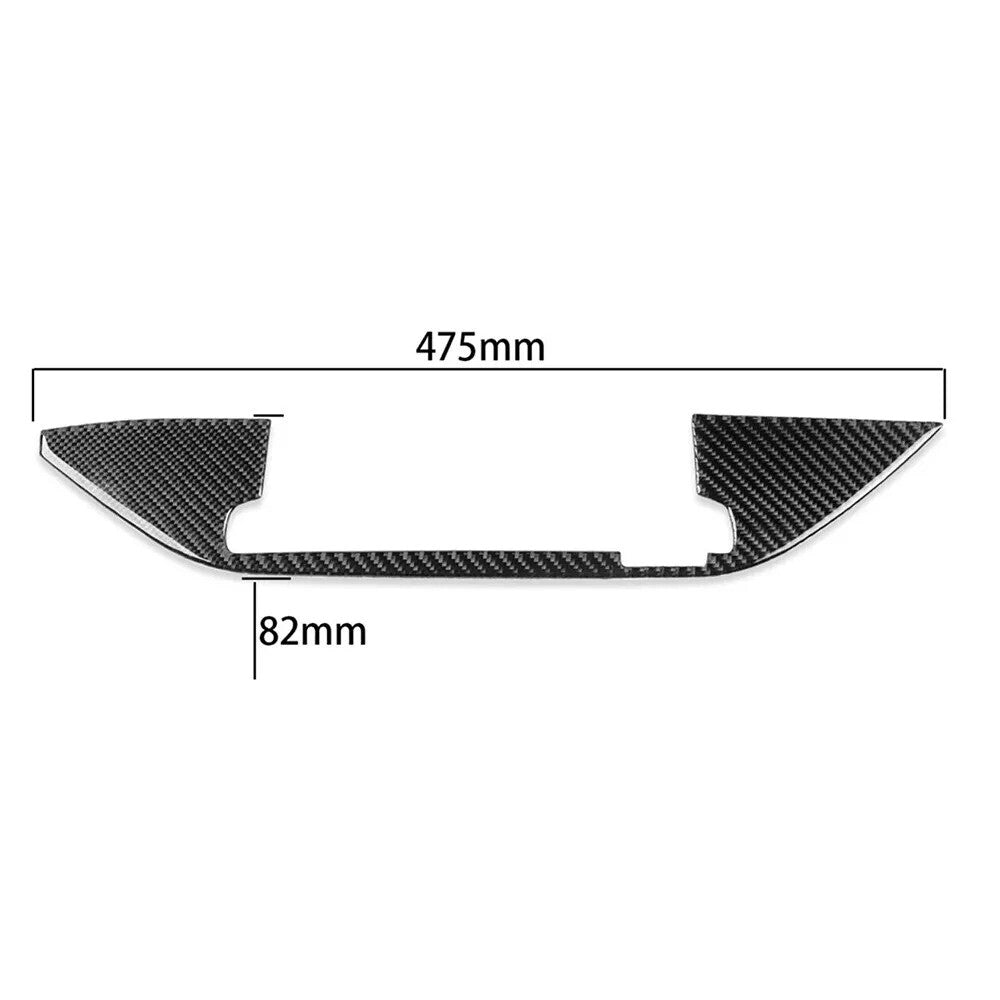 1pc Carbon Fiber Console Navigation Base Panel Cover Trim for Kia Stinger 18-23 n