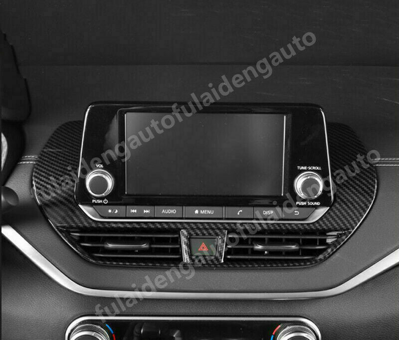 for Nissan Teana Altima 2019-2022 carbon fiber central console Navigation trim
