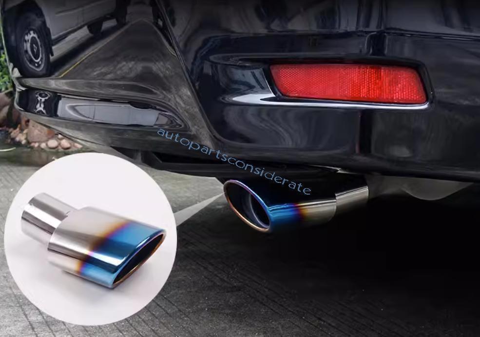 for Toyota for Corolla 14-2019 Chrome Steel Rear Tail Exhaust Pipe Muffler Tip Trim