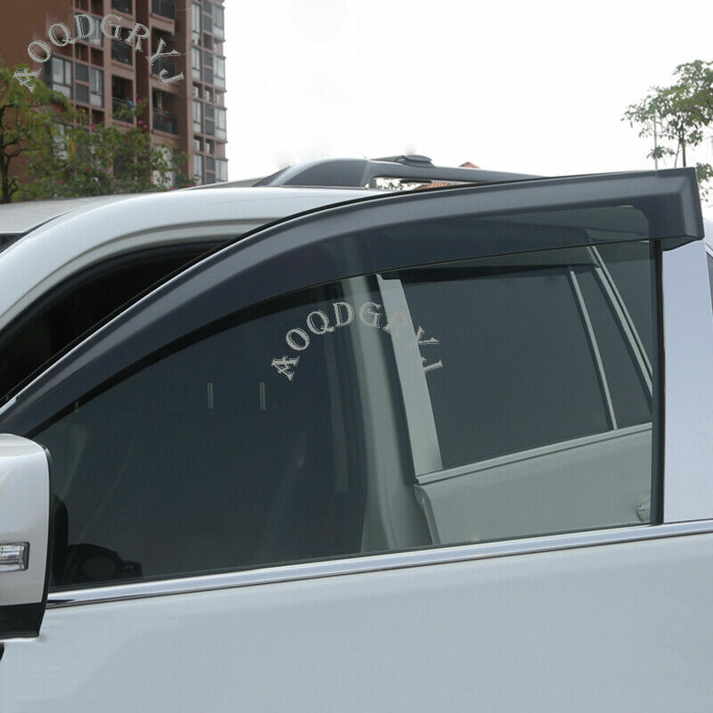 Smoke Sun/Rain Guard Vent Shade Side Window Visors for Toyota Prado 2010-2021