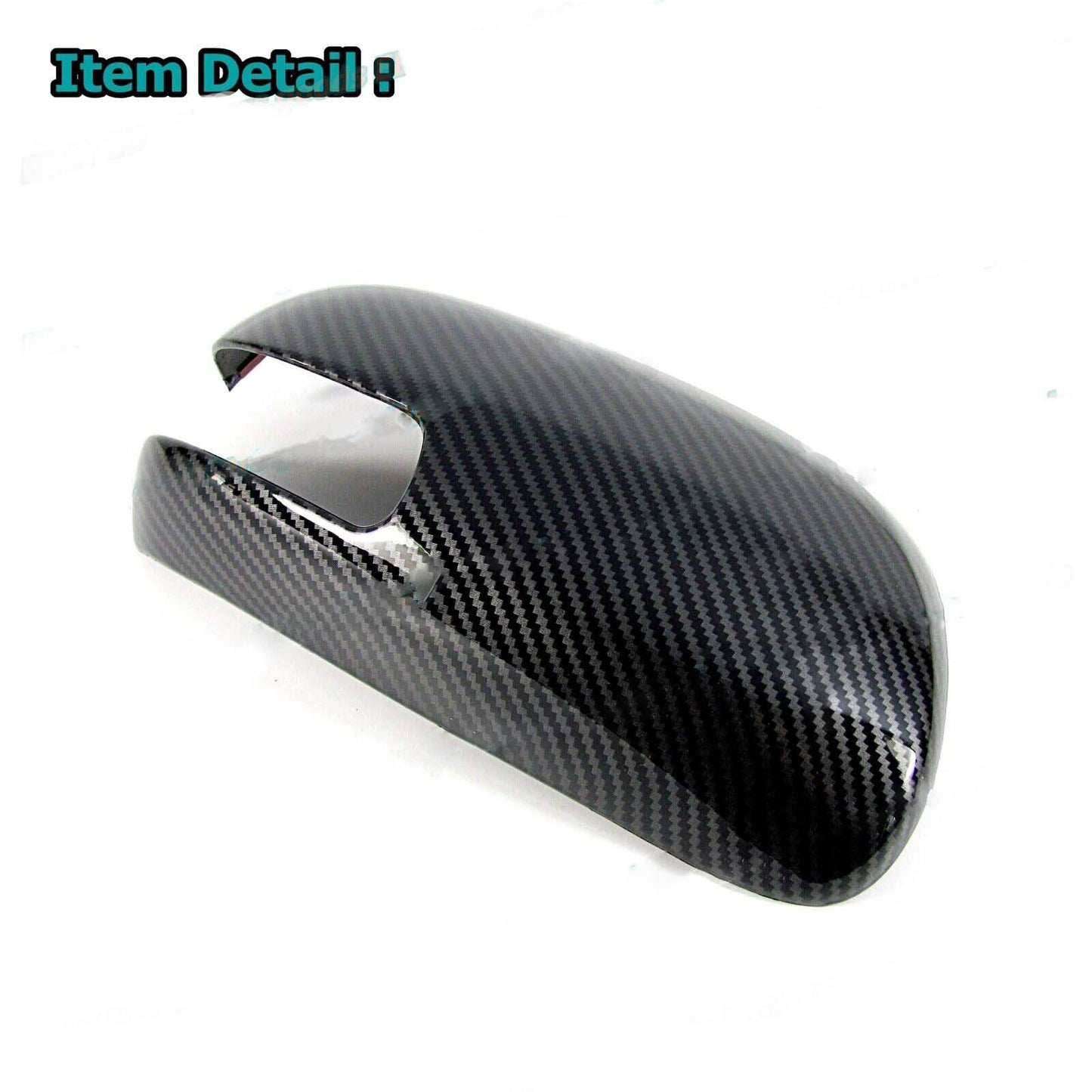 2x Glossy Carbon Fiber for 2012-2016 for Scion tC Hatchback Side Mirror Cover