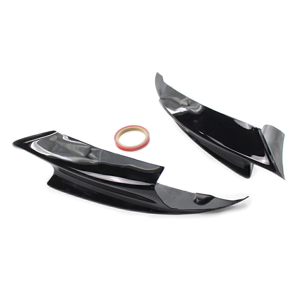 2pcs Front Bumper Splitters Lip Fit for BMW E92 M3 2008-2013 Glossy Black Auto