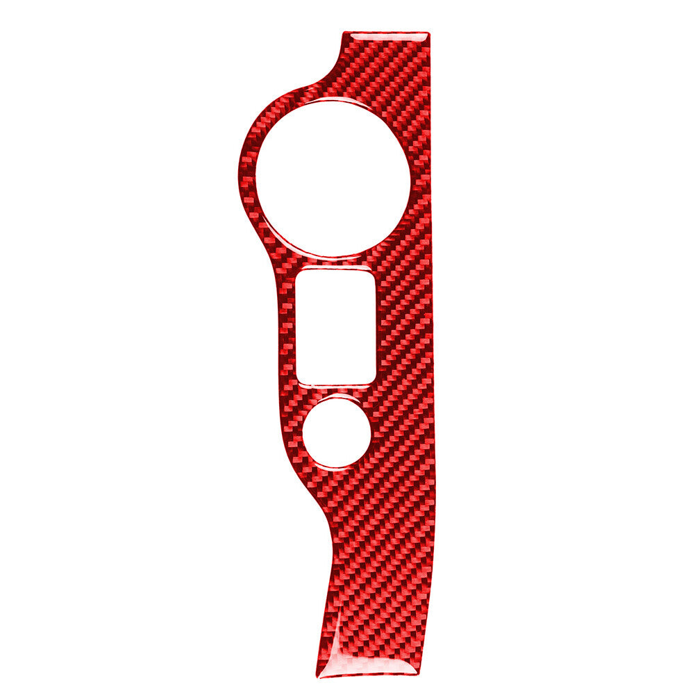 for Dodge Charger 2011-2020 Red Carbon Fiber Headlight Switch Panel Trim Cover