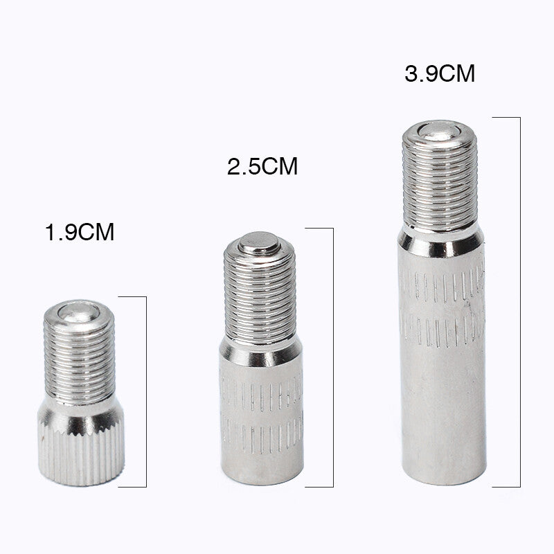 19/ 25/ 39mm inflatable air nozzle Tire Wheel Valve Extension Extender 4 pcs Q