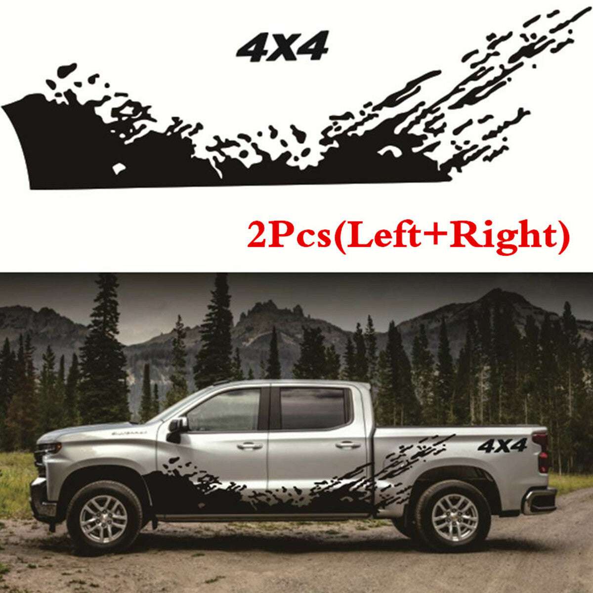Body Racing Mud Splash Auto Graphic Decal Vinyl Car Truck Accessories Decoration