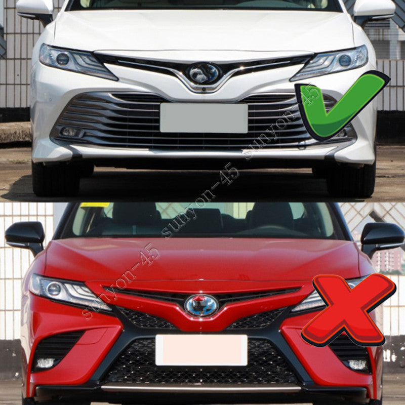 2019-2020 for Toyota for Camry L LE XLE front bumper Moulding cover Trim ABS carbon