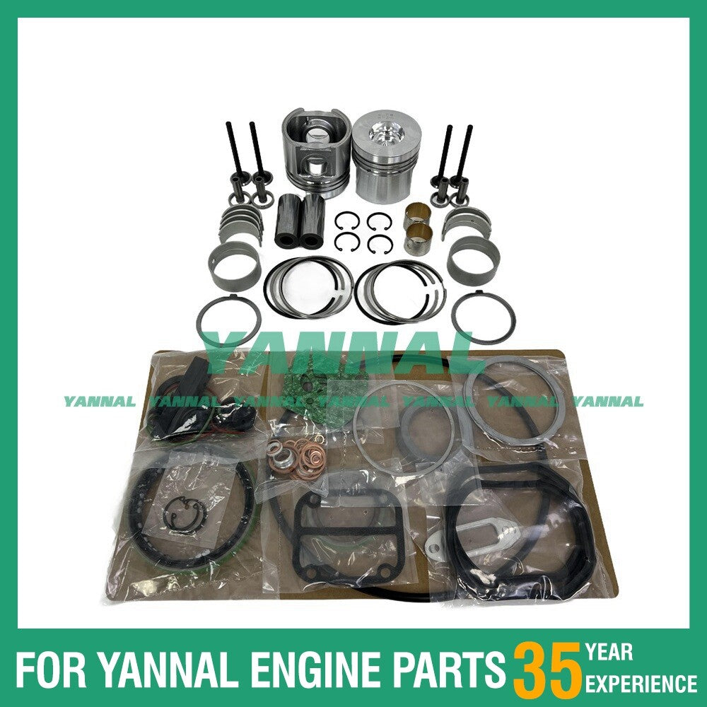 F2L511 Rebuild Kit with Piston Rings, Bearings, Cylinder Gaskets, and Pistons for Deutz-