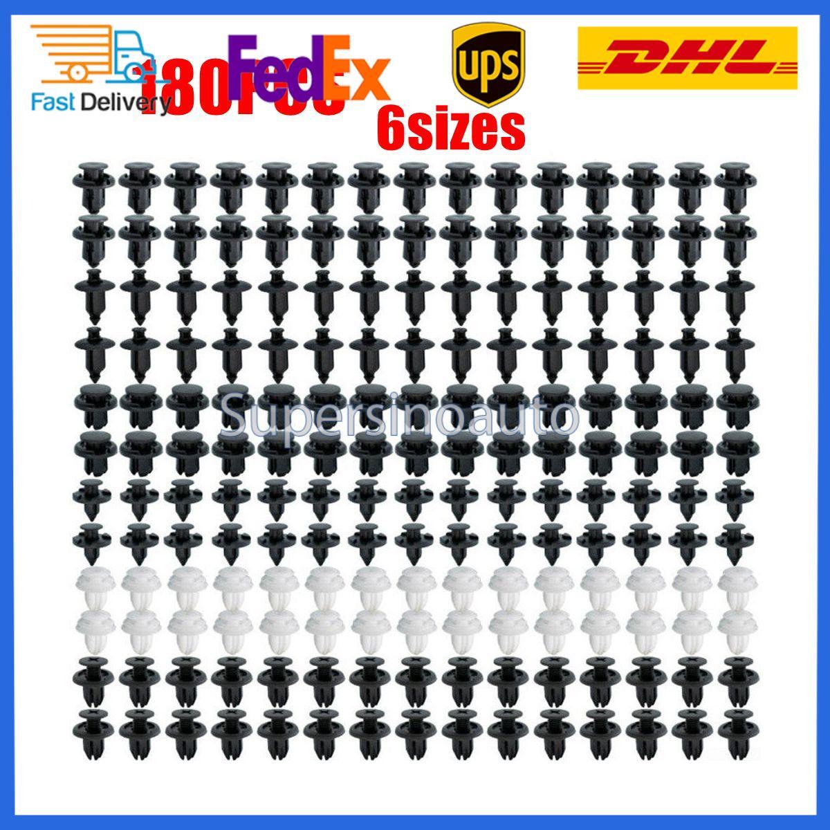 180xTrim Panel Clips Fastener Push Rivets Bumper Fender Fits for Honda for Civic Accord
