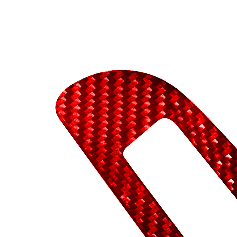 Red Carbon Fiber Center Climate Control Panel Trim For Celica 2001-2005 v