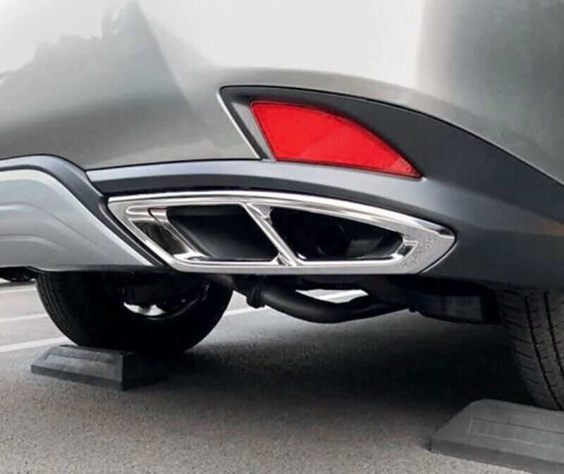 for Lexus RX350 2020-2022 Silver Steel Exhaust Muffler Tail Tip Pipe Frame End
