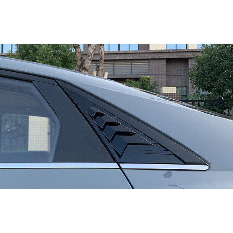 for Hyundai for Elantra 2021-2023 Black Side Vent Window Scoop Louver Cover Cap Trim