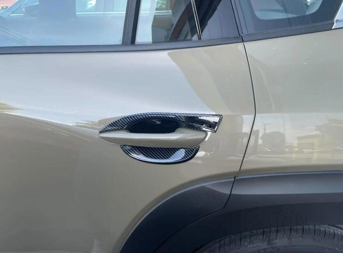 4P for Mazda CX-50 23-25 ABS Carbon Fiber Out Side Door Bowl Molding Cover Trim
