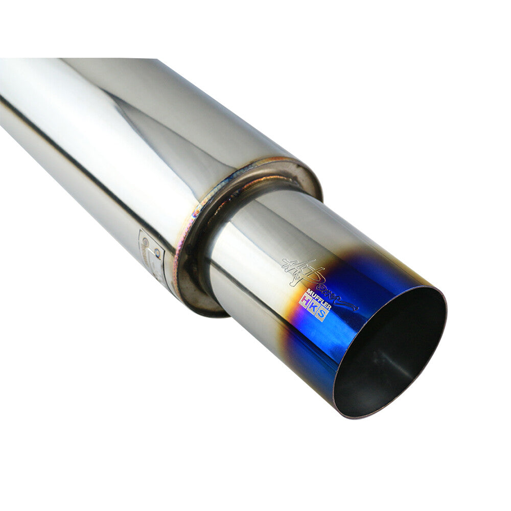 2 ID 4 OD Spiral Silencer Exhaust Muffler Tip Exhaust Tip Resonator 500mm
