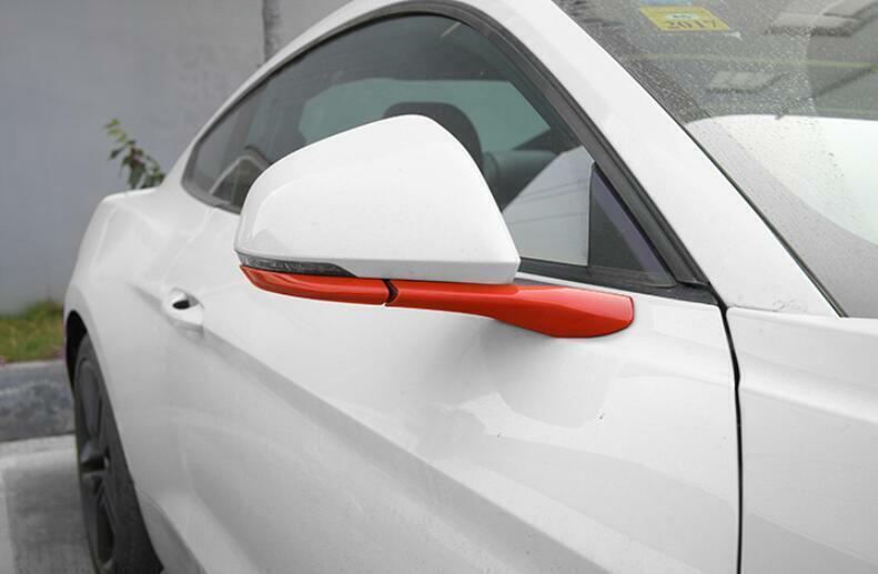 for Ford for Mustang 2015-2022 Paint Red Rear View Mirror Anti-Scratch Strip 4PCS