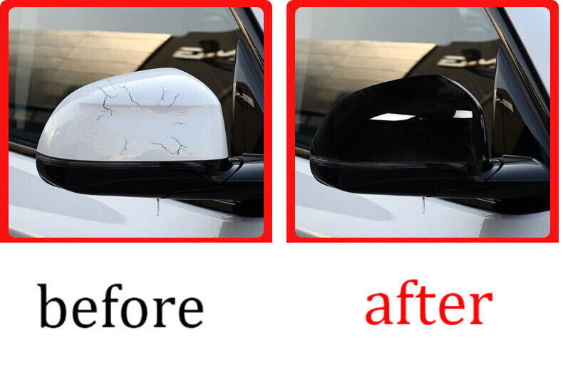 for BMW X3 G01 2018-21 ABS Gloss Black Door Rear View Side Mirror Cover Trim 2P