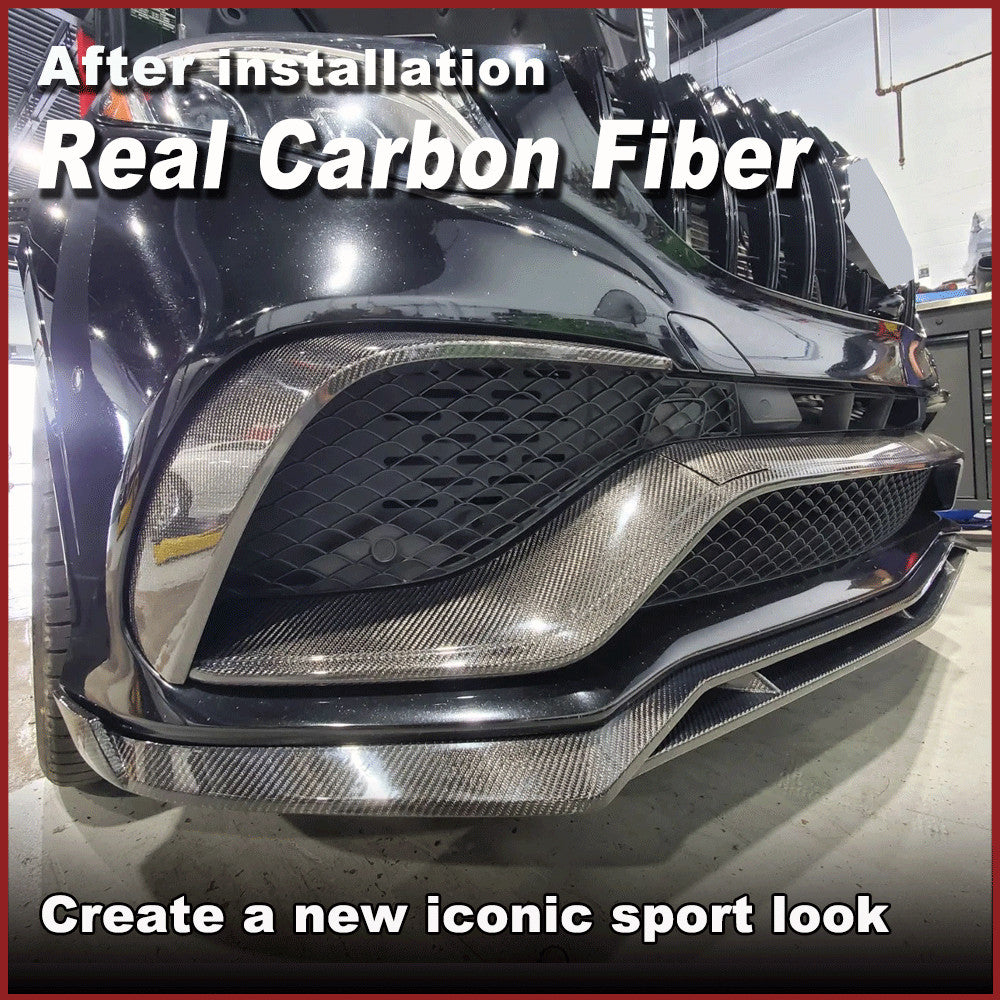 for Mercedes-Benz C292 GLE63 Real Carbon Front Bumper Air Vent Trim Covers