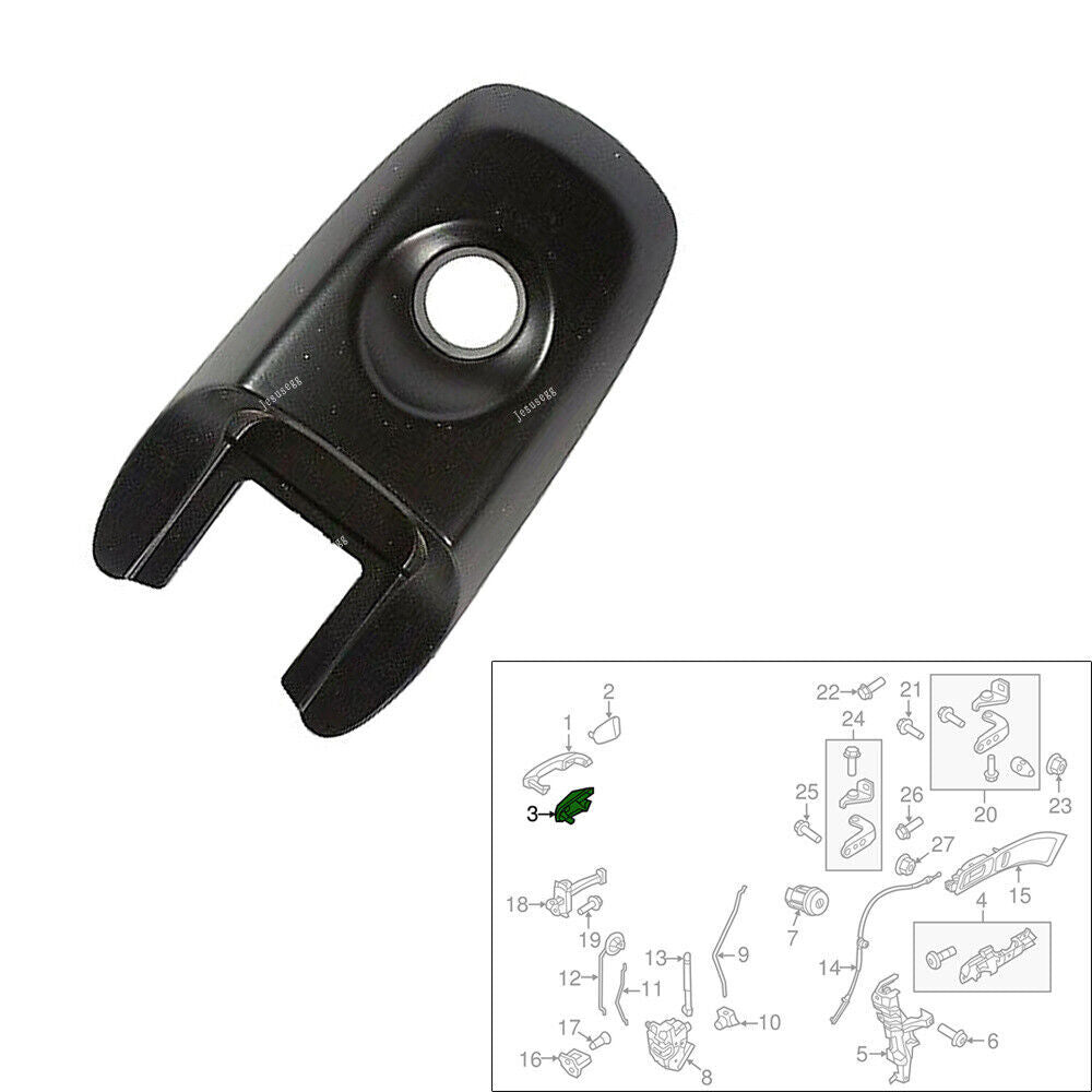 Front Left Exterior Door Handle Cup for Ford Explorer Edge 2011 2012 2013 2014