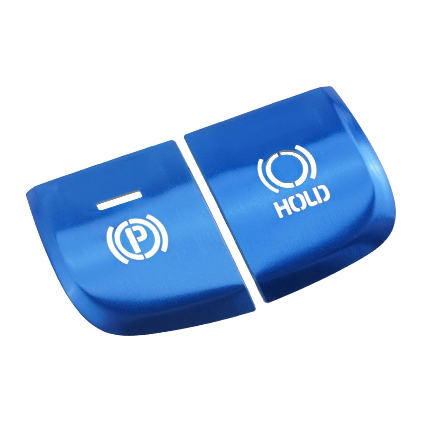 2 Aluminium Blue Gear Accessories Function Button Frame Trim for Corolla 2019